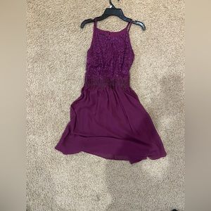 Purple Sparkly mini dress
